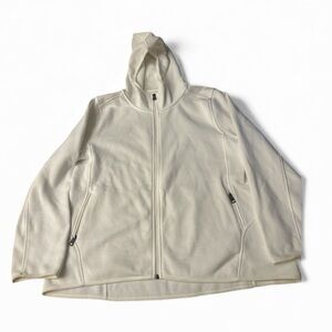 ANDREW MARC - Cream Fleece Zip Up
